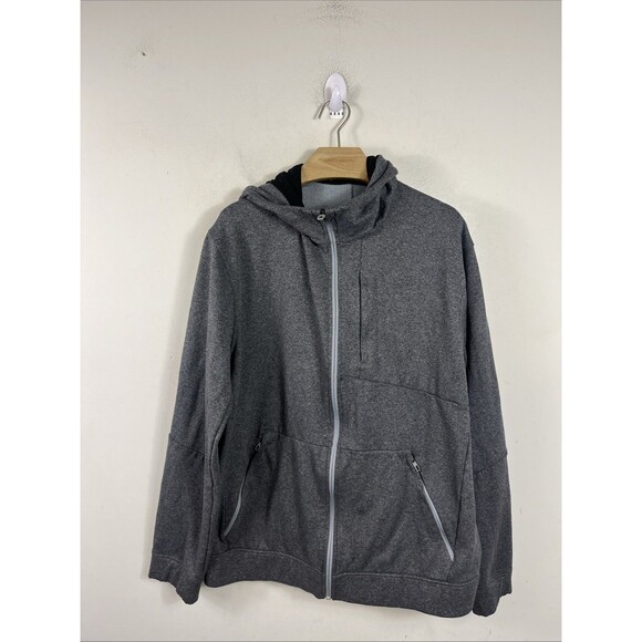 Lululemon City Sweat Hoodie XL Gray Full Zip Thermo Jacket Athleisure Workout - Picture 1 of 7